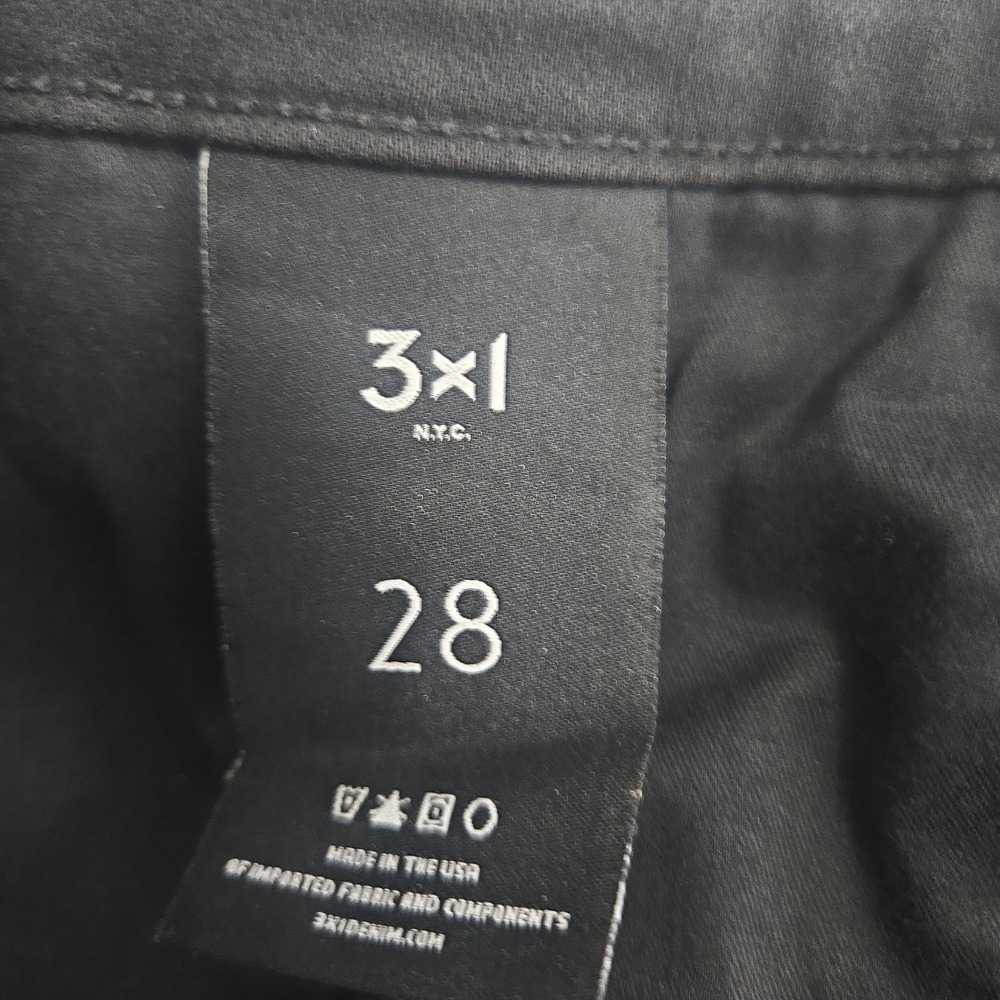 3X1 NYC Women's 28 Black Skinny Polyurethane Blend Jeans/Pants
